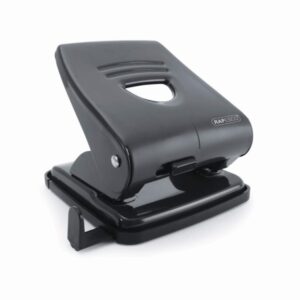 rapesco 827 taladro perforador metalico hasta 27 hojas marcas de formato sistema de bloqueo color negro