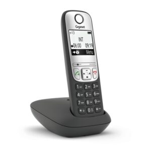 gigaset a690 telefono inalambrico dect identificador de llamadas manos libres control de volumen color negro