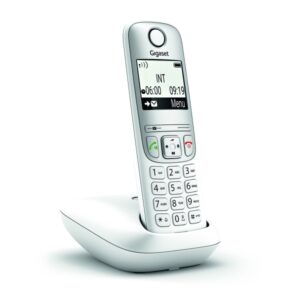 gigaset a690 telefono inalambrico dect identificador de llamadas manos libres control de volumen color blanco