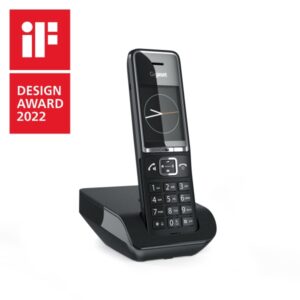gigaset comfort 550 telefono inalambrico dect identificador de llamadas manos libres control de volumen color negro