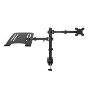 coolbox mp01 soporte de mesa giratorio e inclinable para portatil y monitor/tv 8kg de hasta 32" color negro
