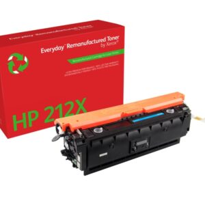 xerox everyday hp w2121x cyan cartucho de toner remanufacturado reemplaza 212x