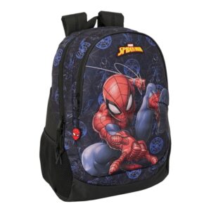 safta spider man attack mochila adaptable a carro asa de mano 32x44x16cm color negro