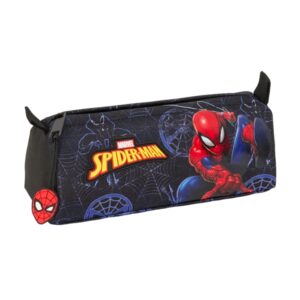 safta spider man attack estuche portatodo 1 compartimento 21x8x7cm color negro