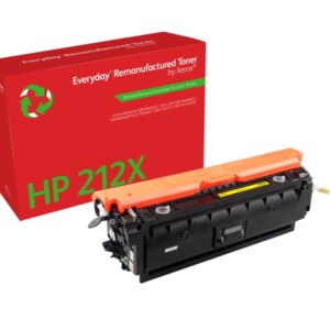 xerox everyday hp w2122x amarillo cartucho de toner remanufacturado reemplaza 212x