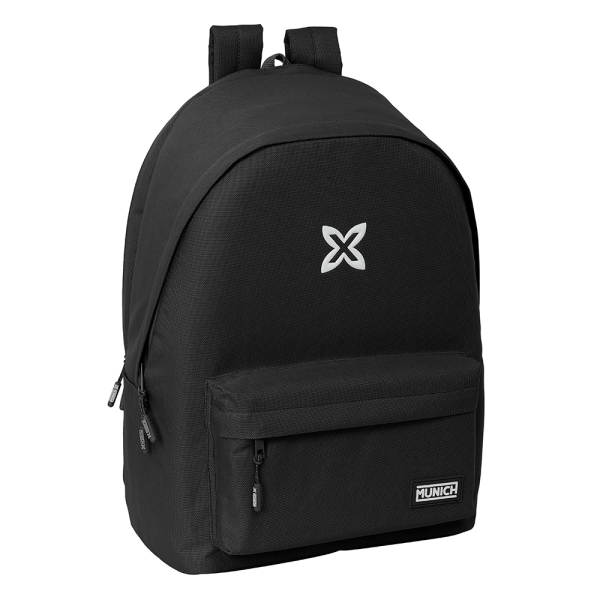 safta munich basicos mochila para portatil 15.6" conector usb 2 compartimentos 31x44x18cm color negro