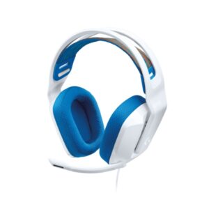 logitech g335 auriculares gaming con microfono adaptador usb c multiplataforma altavoces dinamicos jack 3.5mm color blanco