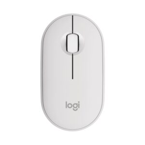 logitech pebble mouse 2 m350s raton inalambrico usb 1000dpi multidispositivo uso ambidiestro color blanco