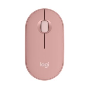 logitech pebble mouse 2 m350s raton inalambrico usb 1000dpi multidispositivo uso ambidiestro color rosado
