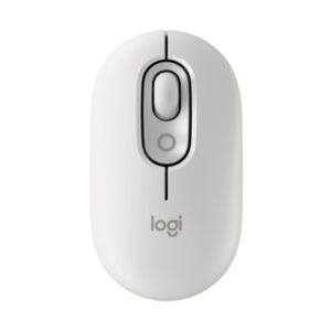 logitech pop mouse raton inalambrico 1000dpi 4 botones multidispositivo color blanco crudo
