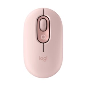 logitech pop mouse raton inalambrico 1000dpi 4 botones multidispositivo color rosado