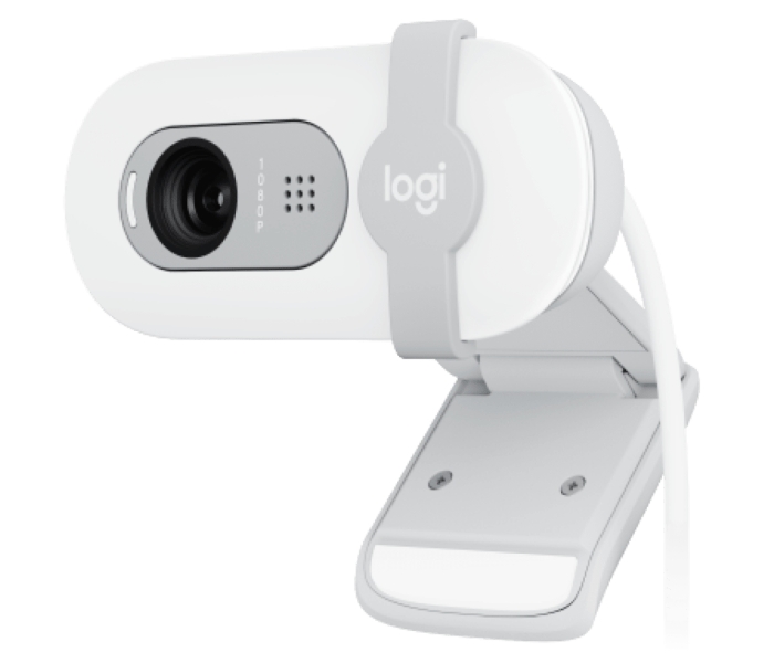 logitech brio 100 webcam full hd 2 megapixeles antirreflectante color blanco crudo