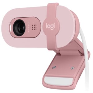 logitech brio 100 webcam full hd 2 megapixeles antirreflectante rosado