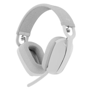 logitech zone vibe 100 auriculares inalambricos bluetooth 5.2 alcance 30 metros 2 microfonos color blanco crudo