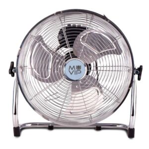 muvip ventilador industrial de suelo 100w 3 velocidades color plata