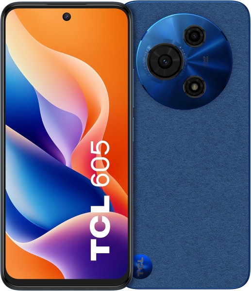 tcl 605 smartphone 6.75" 8gb 256gb camara 50mp bateria 5200mah color azul