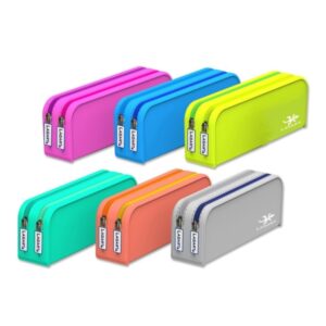 lagart portatodo de silicona con 2 compartimentos colores surtidos
