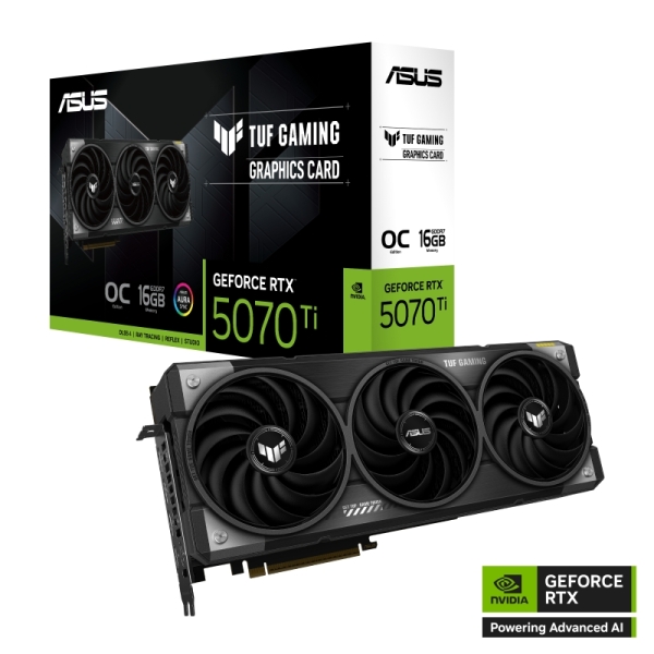 asus tuf geforce gaming rtx5070ti o16g tarjeta grafica 16gb gddr7 oc edition