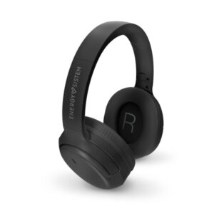 energy sistem auriculares bluetooth rizz conexion multipunto anc hasta 50h de bateria deep bass para graves profundos diadema acolchada ajustable asistente de voz color negro
