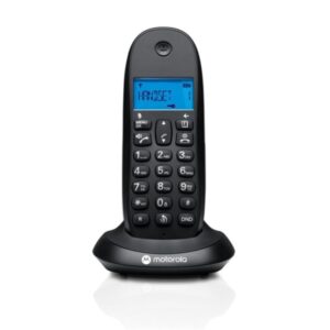 motorola c1001l telefono inalambrico dect identificador de llamada manos libres