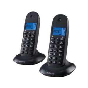 motorola c1002l telefono inalambrico dect + 1 supletorio identificador de llamada manos libres