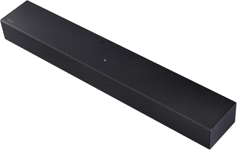 samsung hw b400f/zf barra de sonido 2.0 40w dolby 2.0 bluetooth 4.2, usb, hdmi, audio optico mando a distancia soporte para pared color negro