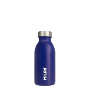 milan serie acid botella isotermica 0.35l doble pared de acero inoxidable liquidos calientes hasta 12h, frios hasta 24h color azul
