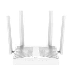 cudy router wifi 6 mesh gigabit dual band ax3000 velocidad hasta 1000mbps 5 puertos 4 antenas fijas de 5dbi tecnologia mu mimo color blanco