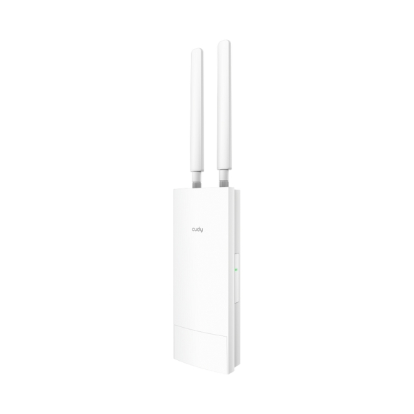cudy punto de acceso exterior wifi 6 gigabit ax3000 velocidad hasta 1000mbps 1 puerto 2 antenas desmontables resistencia al agua ip65 color blanco