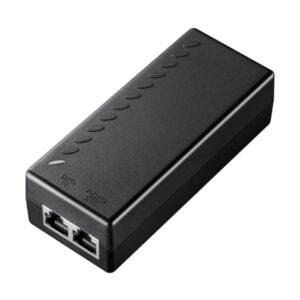 cudy inyector gigabit poe+/poe potencia hasta 30w 2 puertos datos y alimentacion por el mismo cable hasta 100m carcasa de pla stico color negro