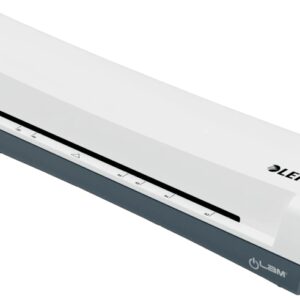 leitz ilam home a3 plastificadora hasta tamaño a3 velocidad 300mm/min calentamiento en 3 minutos grueso bolsa 75 y 125mic incluye paquete de 5 bolsas de plastificacion a4 color blanco/gris