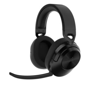 corsair hs55 wireless auriculares gaming inalambricos con microfono conectividad bluetooth 5.4 e inalmabrica 2.4ghz sonido inmersivo 7.1 autonomia hasta 24h color carbon