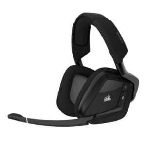 corsair void elite wireless auriculares gaming inalambricos con microfono conectividad inalmabrica 2.4ghz sonido inmersivo 7.1 autonomia hasta 16h color gris carbon