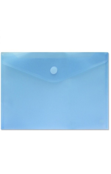 sobre portadocumentos a4 cierre de velcro fabricado en polipropileno medidas 325x230mm azul transparente