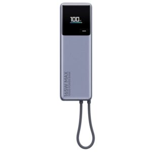 xiaomi 165w powerbank 10000mah con cable integrado 1x usb c y cable usb c con salida combinada de hasta 165w