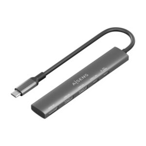 aisens usb c dock 5 en 1 usb c a 1xhdmi 2xusb a 1xusb c 1xusb c pd 100w 15cm color gris