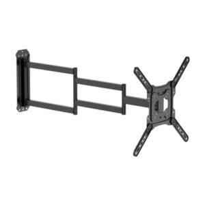 aisens wt65tsle 385 eco soporte de pared con brazo para tv de 23" 65" giratorio, inclinable y nivelable peso maximo 35kg vesa 400x400mm color negro