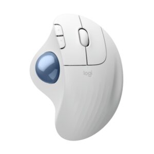 logitech ergo m575s raton inalambrico trackball usb 2000dpi 5 botones uso diestro color blanco crudo