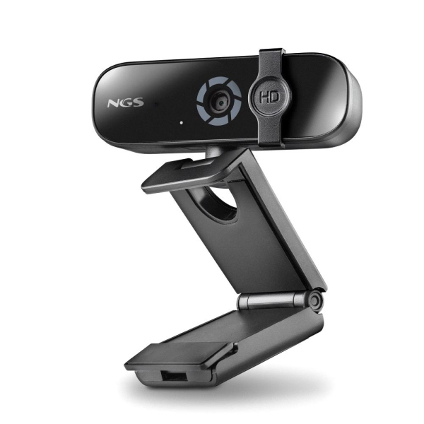 ngs xpresscam 2000 webcam fullhd 2k usb 2.0 microfono multidireccional filtro de privacidad amplio campo de vision cable de 1.50m color negro