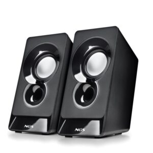 ngs sb210 altavoces 2.0 12w alimentacion por usb entrada jack control de volumen integrado color negro