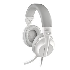 ngs vox805 c auriculares usb c con microfono microfono regulable y plegable tecnologia de filtrado de ruidos almohadillas y diadema acolchadas control en cable cable de 2m color blanco