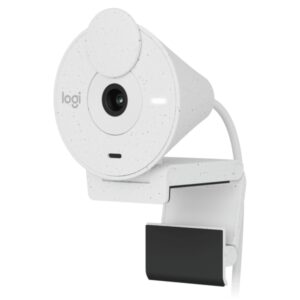 logitech brio 300 webcam full hd 2 megapixeles campo visual 70º color blanco crudo