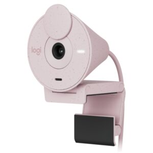 logitech brio 300 webcam full hd 2 megapixeles campo visual 70º color rosado