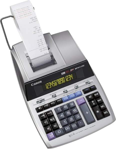 canon mp1411 ltsc gb calculadora de impresion 14 digitos impresion en negro y rojo pantalla lcd de 1 linea diseño de teclado espacioso