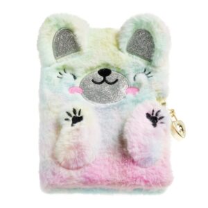 miquel rius back2fun diario secreto peluche oso arcoiris 80 hojas rayadas de papel 80gr cierre con llave