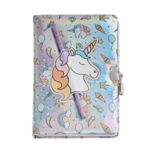 miquel rius back2fun diario secreto holografico unicornio cierre con candado lapiz incluido