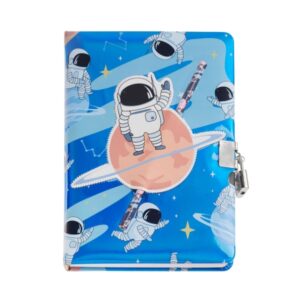 miquel rius back2fun diario secreto holografico astronauta cierre con candado lapiz incluido