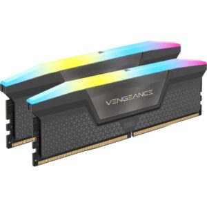 corsair vengeance memoria ddr5 64gb 2x32gb pc6000 rgb color negro
