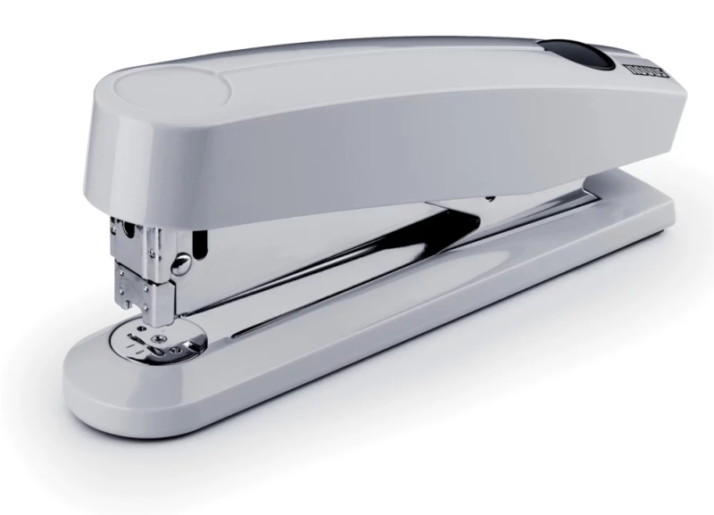 novus b 7a grapadora automatica de sobremesa + caja de 200 grapas 24/6 funcion automatica para grapar sin esfuerzo hasta 8 hojas grapa hasta 30 hojas grapado cerrado, abierto y clavado color gris