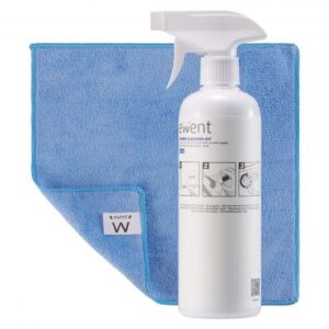 ewent kit spray limpiador pantallas 500ml + paño microfibra